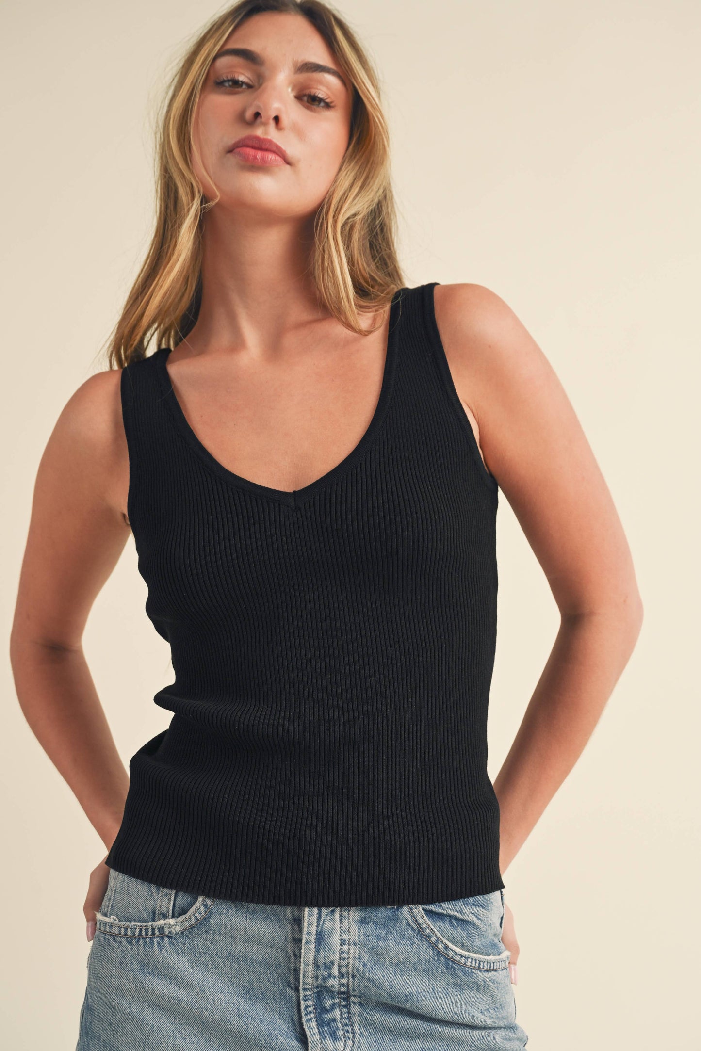 Ribbed Knit Tank Top