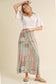 Patchwork Print Maxi Skirt