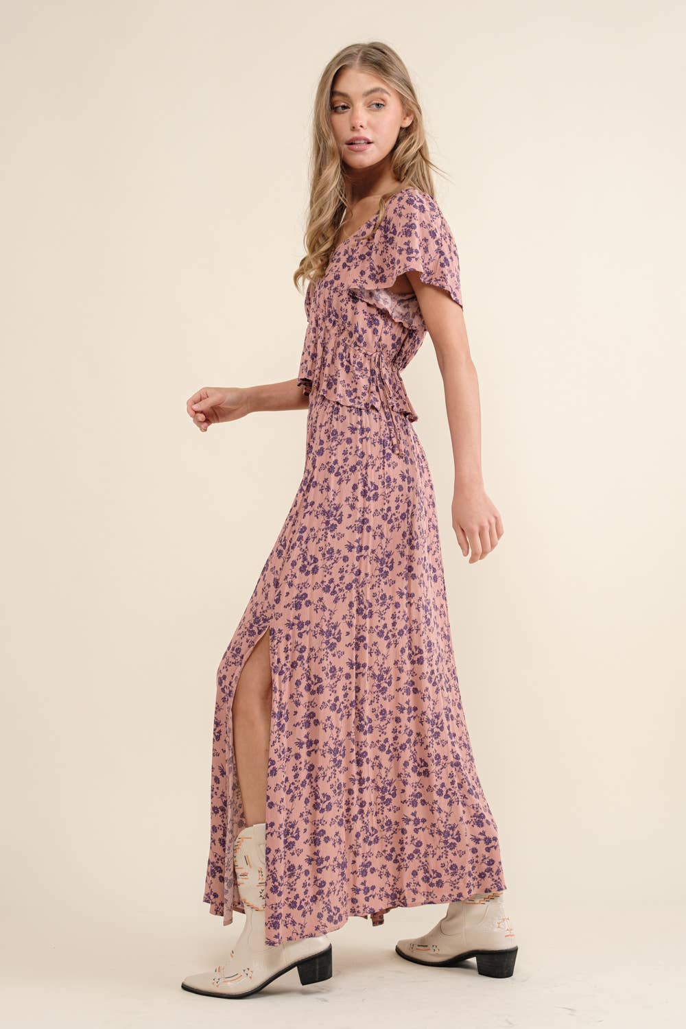 In the Garden | Floral Maxi Dres Set